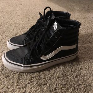 Vans SK8-Hi Reissue Classic Tumble Black Leather
